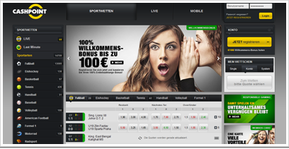 Cashpoint Webseite