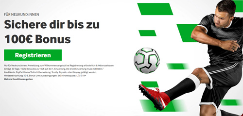 Betway Bonus bis 100 €